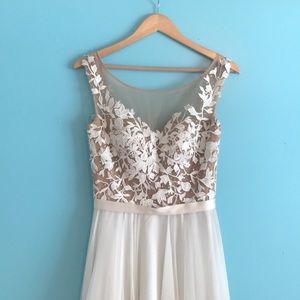 Sherri Hill 11151 White Nude
